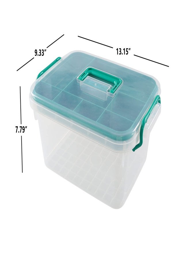 Ponpong Clear Plastic First Aid Box Empty, Family Medicine Kit Storage Box - Image 4